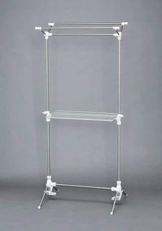 【物干し】ステンレス室内物干し　CLS-800SER ホワイト(アイリスオーヤマ　ホーム...