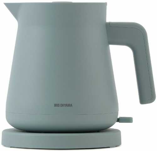 電気ケトル 0.8L IBKT-800-A サックスブルー (転倒湯漏れ防止 電気ケトル 電気ポット ポット お湯 湯沸し 湯沸かし ゆわかし 電気ケトル 湯沸し 沸騰 紅茶 珈琲 茶 お茶 沸かす 熱湯 アイリスオーヤマ)