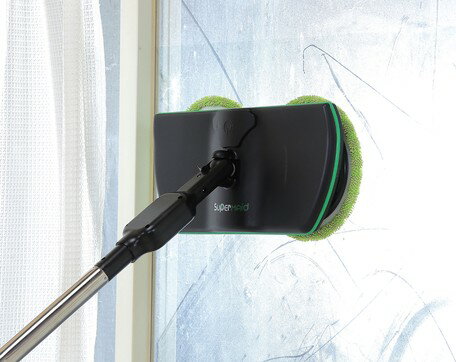 充電式ツインモップ（充電式コードレス回転ツインモップ　マイクロファイバーモッ...