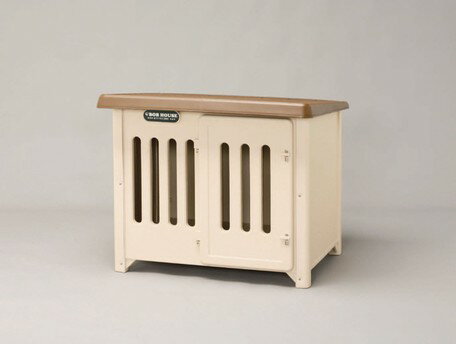 【ペット用品　犬舎・ハウス】ボブハウス 950　ブラウン／ベージュ(ドア付 犬小屋 犬舎 木製 ゲージ サークル アイリスオーヤマ ケージ 屋外 雨除け ドッグハウス 日除け夏 小型 大型 中型 犬用)