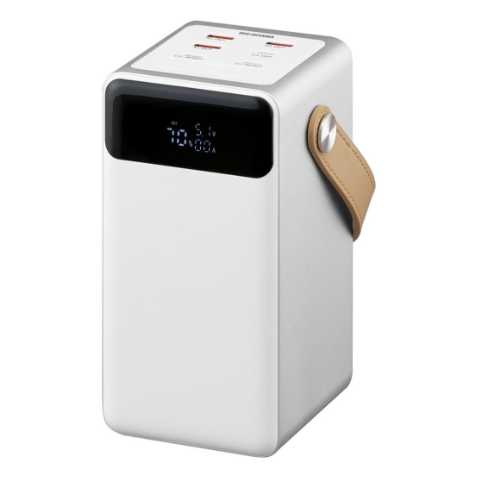 バッテリーステーション IBT-A60101-W ホワイト (ポータブル電源 コンパクト 蓄電池 充電池 バッテリー スマホ充電 キャンプ アウトドア 車中泊 ソーラー充電器 太陽光パネル 防災 停電)