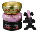 桜蒔絵おりん5点セット(仏具 仏壇・仏具・神具 仏具 りん おりん りん 仏壇 仏具 チン 華やか 高級感 桜 かわいい)
