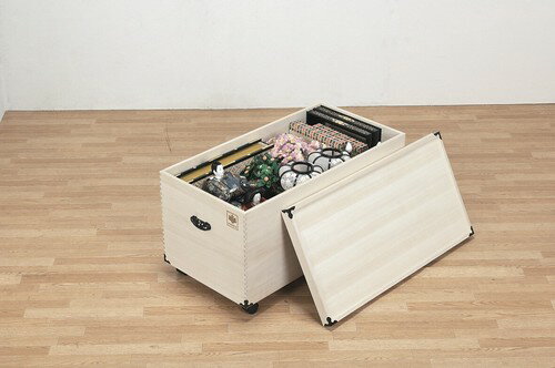乐天商城 - ひな人形用桐製収納庫　1段タイプ　TAN-168-1(桐収納 ひな人形 収納ケース キャスター付 桐衣装ケース 人形ケース 押入れ収納 桐製 ケース 桐箱 防湿 防虫 着物 桐たんす 桐タンス 収納庫 肥前桐民芸 総桐)