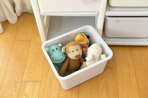 トラック型おもちゃ入れ 大サイズ(TAN-253) (収納ケース お片付けラック おもちゃ箱 おもちゃラック 子供部屋収納 トイボックス 収納ボックス リビング収納 オープンラック デスクサイド収納 薄型 整理整頓 かわいい おしゃれ テレワーク) [3]