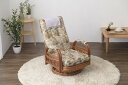 天然籐リクライニング回転座椅子 ミドルタイプ(TAN-230M)(籐家具 籐製品 籐座椅子 籐座いす 籐座イス リクライニング 天然 籐 ラタン 回転座椅子 腰痛 敬老の日 ギフト 藤椅子 藤座椅子 藤イス)(3)