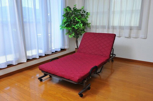 高反発入りメッシュ折りたたみベッド TAN-137(シングルベッド、ベッド、折り畳みベッド、スチールベッド キャスター付 リクライニング コンパクト 収納 介護施設 ホーム 折り畳み 簡易 ロー ベッド ベット 高反発 マットレス 北欧 おしゃれ 一人暮らし)