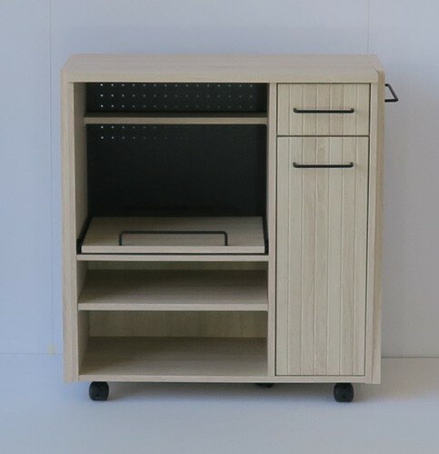 北欧風を意識した収納キッチンシリーズ ＜組立家具/85レンジボード　Lily＞(レンジ台、レンジボード、..