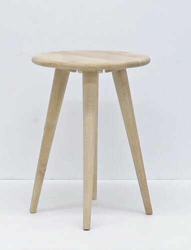 天然木をふんだんに使ったナチュラルシリーズ <組立家具/NATURAL SIGNATURE ラウンドスツール>(腰掛け コンパクト 省スペース シンプル 木製 イス ウッドチェア 丸イス 丸椅子 腰掛け 北欧 オフィス 保育園 幼稚園 病院 玄関 キッチン リビング おしゃれ 一人暮らし) [2]