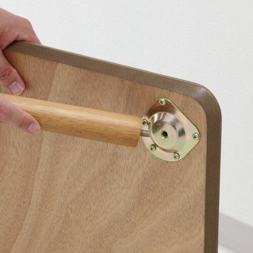 木の温もりを感じるコンパクトな60巾テーブル <組立家具/カイル>(ちゃぶ台 リビング ナチュラル 一人時間 一人暮らし リモートワーク 在宅ワーク テレワーク ティータイム 食事 食卓 ブレイクタイム) [3]