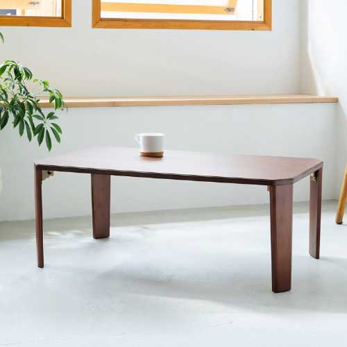 幅90cm◎ドマーニテーブル DOMANI-90BR(机 木製 折り畳み ローテーブル 折れ脚 アンティーク モダン 座卓 北欧 ソファーサイドテーブル ベッドサイドテーブル リビング 一人暮らし リモートワーク 在宅ワーク テレワーク ティータイム 食事 センターテーブル）