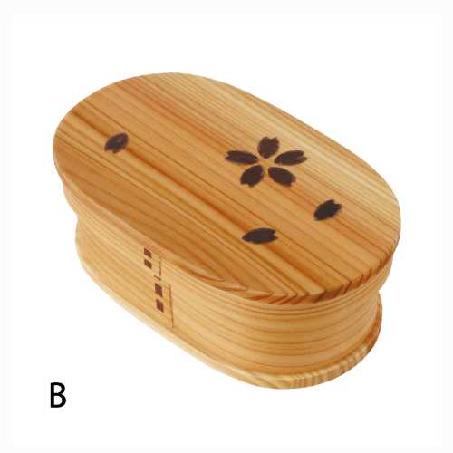 ＜桜柄＞曲げワッパ弁当箱（ナチュラルキッチン お弁当箱 遠足 修学旅行 花見 運動...