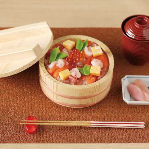 Rakuten - 白木 ちらし桶 ＜浅型＞【蓋付/身のみ】 (酢飯作り用桶 木製すし桶 飯台 調理小物 厨房 キッチン テーブル)