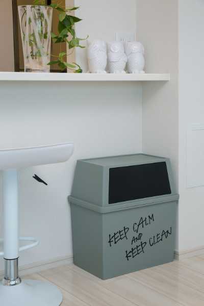 Rakuten - [日本製]積み重ねゴミ箱ワイド30L（ゴミ箱 ダストボックス ゴミ箱 キッチン おしゃれ プッシュ式 分別)