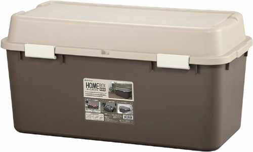 Rakuten - ホームボックス 880 ブラウン W約88×D約44.3×H約44.5cm(日本製 宅配ボックス ストッカー ボックス 収納 整理整頓 個人宅 宅配BOX 置き配ボックス 郵便受け 配達ボックス 宅配便 屋外 玄関 宅配 郵便 荷物 不在 再配達 シンプル)