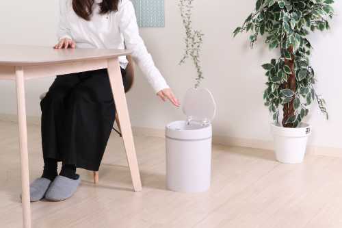 Rakuten - 人感センサーダストボックス12L 円形 長方形（自動開閉 ゴミ箱 ダストボックス ゴミ箱 キッチン おしゃれ)