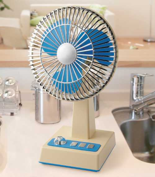 どこでもレトロ扇風機 （コンパクト パワフル風量 首振り 3段階風量 充電式 冷風 サーキュレーター 家電 ファン 扇風機 涼しい クール 空気循環機）