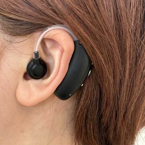 充電式スマート耳掛け集音器2個組(集音器 補聴器タイプ 耳掛け式 左耳用 右耳用 左右兼用 片耳 充電式 軽量 聞こえ おすすめ 簡単操作 ぴたっと装着 外れに...
