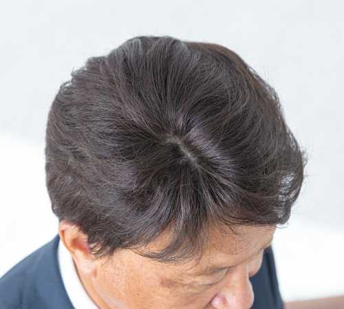 乐天商城 - 紳士用らくらく帽子ウィッグ (薄毛隠し ショートスタイル 自然 軽い ムレにくい ボリュームアップ かつら 通気性 ナチュラル 自然 父の日)