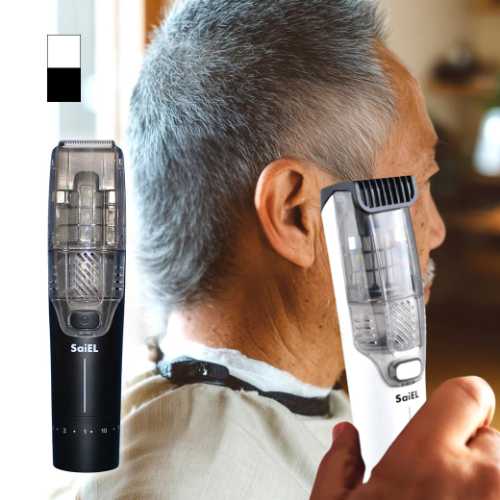 　 髪の毛を刈りながら吸引できる電動バリカン。 ●パワフル吸引で散髪後のお掃除簡単！防水仕様＆コードレスで場所を選ばず手軽に散髪できます ●カットした毛をグングン吸い込み飛び散らさない！ ●散髪代の節約に！ ●フル充電で最大約80分使用可能 ●カバーはマグネット式で取り外しラクラク！ ●刃は取り外して水洗いでき清潔 ●ダイヤル＆アタッチメントで細かい長さ調整が可能／ダイヤルを回すだけ、約0.5mm刻みで調整可能。2種のアタッチメント付：1~10mm用、11~20mm用 ●どこでも使える充電式 [仕様] ●電源：充電式5V-1A・USB TypeC ●内蔵バッテリー：1200mAh・リチウム電池 ●充電時間：約2~2.5時間 ●使用時間：約1時間20分 ●防水性能：IPX6相当(※刃部分) ●モード：2段階(1段階目は刈りのみ、2段階目は刈り+吸引) ●刈り幅：約2.7cm [セット内容] 本体、アタッチメント×2、オイル、お掃除ブラシ、USB TypeC充電ケーブル、取扱説明書 ●1年間保証書付き サイズ・容量 ●サイズ：(約)幅4.6×奥行4.7×高さ19cm●重さ：(約)220g(本体) 材質 ABS、ステンレス 生産地 中国 この商品はメーカーより直送のため、 他の商品との同梱はできません。 ※代引でのお支払いはお受けできません。 在庫更新のタイミングにより、在庫切れの場合は キャンセルさせていただく可能性があります。 北海道・沖縄・離島は別途追加送料が必要です。 ※こちらの商品は、ご注文いただいてからお届けまでに一週間～10日ほどいただく場合がございます。ご了承くださいませ。