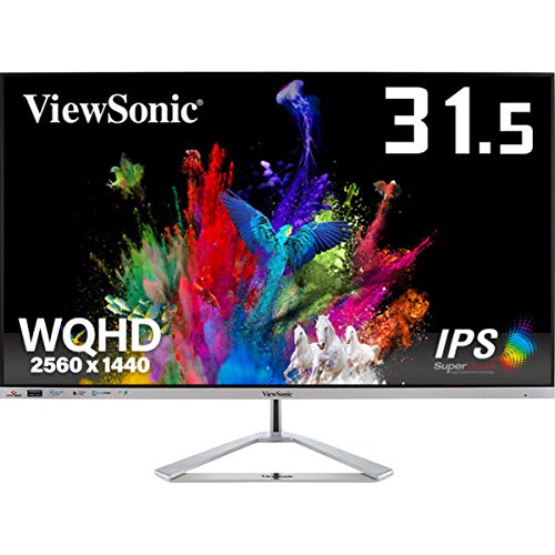 ViewSonic VX3276-2K-MHD-72 31.5型 WQHD HDR10対応 超薄型デザインIPS液晶ディスプレイ