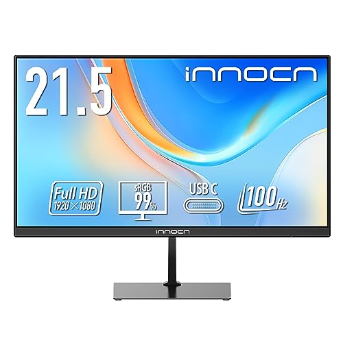 INNOCN innocn モニター21.45インチ フルHD 100Hz VAパネル メーカー ブルーライト低減 HDMI1.4 DisplayPort1.2 Type-C15w sRGB99% audio out 22D1F