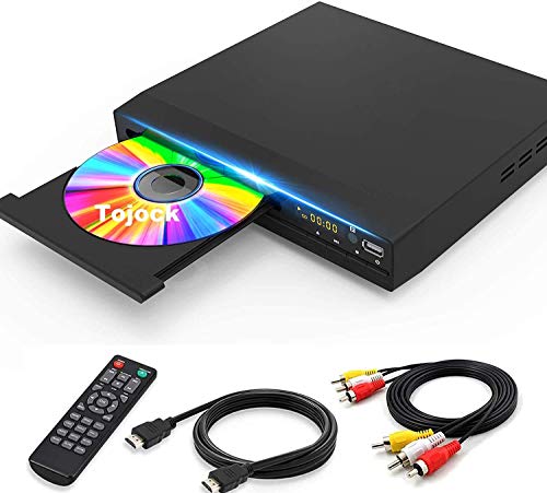 DVDプレーヤー HDMI 1080Pサポート CPRM対応 DVD/CDディスクプレーヤー再生専用 RCA/HDMIケーブル付属 RCA/HDMI/USB端子搭載 日本語説明書付き