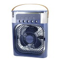 エスアイエス 超音波ミスト扇風機Mist Fan ネイビー サイズ:巾21×奥9×高26cm