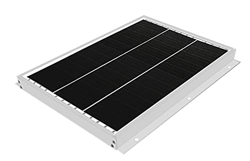 GWSOLAR 太陽光パネル 15W 薄型2.5cm 表面取付ソーラーパネル、高品質、12vシステム 蓄電/キャンピングカー充電に最適、表面取付穴6個、ソーラーパネル表面から簡単に設置 、ケーブル付属、逆流防止ダイオード付き、 単結晶PE