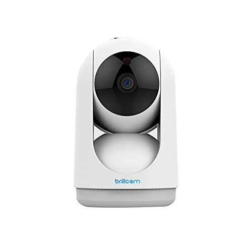 【2021強化版500万高画素】brillcamネットワーク WiFiカメラ 5mp ペットカメラ 屋内カメラ IP防犯監視カメラ 暗視撮影10M 動作検知 警報通知 双方向通話 固定2.8mmレンズ 128GBまでのmicroSD保存可