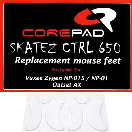 Corepad Skatez CTRL Vaxee Zygen NP-01S Wireless/Vaxee Zygen NP-01 / Vaxee Outset AX/Vaxee Outset AX Wireless用マウスソール 2se