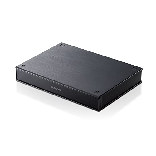 エレコム ポータブルHDD ハードディスク 2TB PC/テレビ録画用 USB3.2(Gen1) ブラック ELP-PTV020UBK