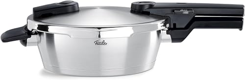 圧力鍋 フィスラー (Fissler) シンプルな圧力表示で簡単調理ができる 圧力鍋 ビタクイック プレミアム スキレット 2.5L ガス IH 対応 1～2人向 音も静かで毎日の調理に pressure cooker 2段階圧力設定 ドイツ製