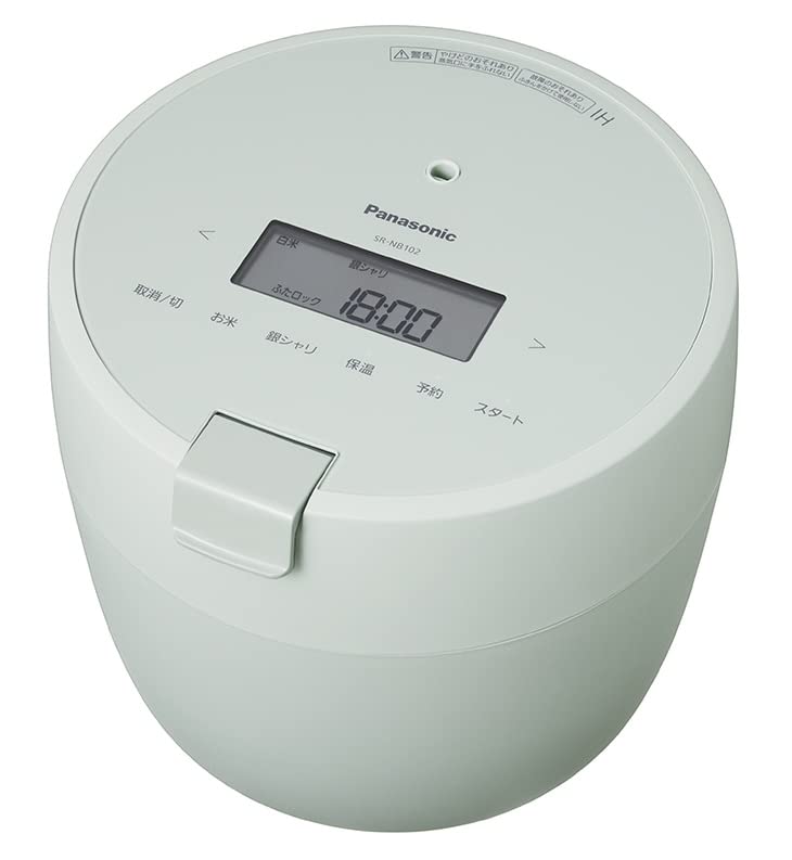 パナソニック 炊飯器 5合 圧力IH コンパクトサイズ ふた食洗機対応 グリーン SR-NB102-G