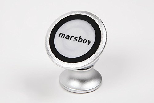 marsboy 車載ホルダー マグネット式 スマホスタンド iPhone 6S iPhone 6S Plus Android スマホ GPSなどに対応 シルバー GP1038