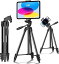 三脚 ATiC カメラ三脚 スマホ三脚スタンド アルミ製 ビデオカメラスタンド 3WAY雲台 360°回転/高さ調節可能 最高152cm 収納サイズ42cm 耐荷重3kg ブラック iPhone/ipad/Androidスマホ/タブレット