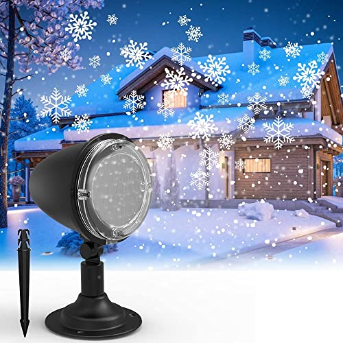 Syslux LED 雪投影 投影ランプ プロジェクター クリスマスライト バレンタインデー ロマンチック スポットライトLED投光器 置物ライト パーティー/結婚式/お誕生日/雰囲気作り 室内/室外飾り物