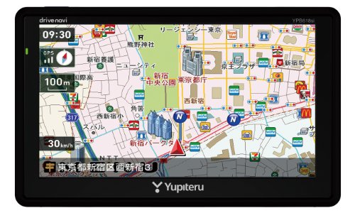 ユピテル 6.0型 ワンセグ内蔵 ポータブルカーナビ YPB618si