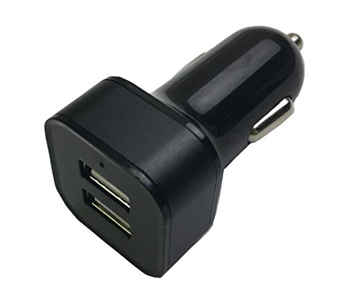 ウィルコム(willcom) ウイルコム 車用 シガーソケットチャージャー DC/USB USB2ポート 3.4A 12V/24V車対応 ブラック AEM013