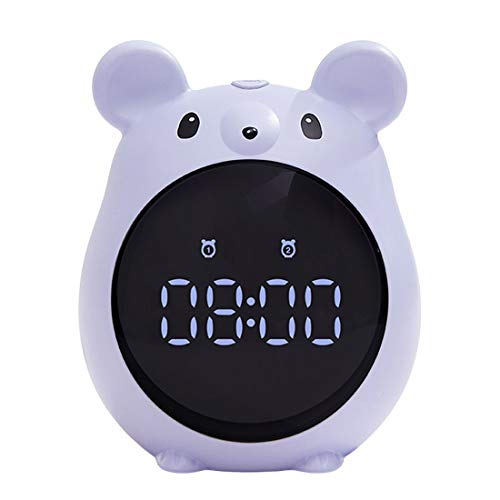 GOLWIS ネズミ 置き時計 アラーム スヌーズ タイマー コードレス 充電式 マウス 置時計 小型 時計 コンパクト 目覚まし時計 キャラクター デジタル時計 アニマル 動物 子供 かわいい おしゃれ …