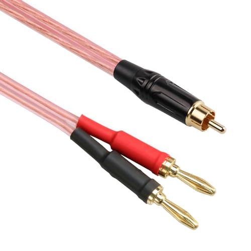 luxferre rca バナナ プラグ 変換 バナナ プラグ rca 変換 ケーブル スピーカー ケーブル rca to banana plug バナナ rca 変換 ケーブル バナナ プラグ banana rca オーディオ 延長ケー