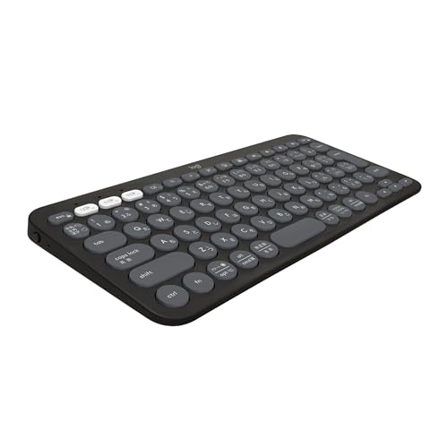 ロジクール ワイヤレスキーボード PEBBLE KEYS 2 K380sGR 薄型 軽量 415g 小型 Bluetooth Logi Bolt ワイヤレス 無線 キーボード Easy-Switch 日本語配列 電池寿命36ケ月 Wind