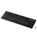 エレコム キーボード ワイヤレス (レシーバー付属) プレミアムメンブレン フルキーボード 1000万回高耐久 ブラック TK-FDM088TBK(2)