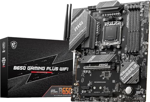 MSI マザーボード B650 GAMING PLUS WIFI AMD Ryzen 7000/9000 シリーズ対応B650搭載 ATX 最大DDR5-7200 (OC)対応 MB6266