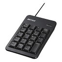 バッファロー BUFFALO 有線テンキー 抗菌仕様・Tabキー付き ブラック BSTK120BK(2)