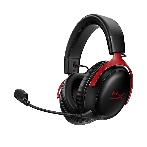 ハイパーエックス(HyperX) HyperX Cloud IIIワイヤレスゲーミングヘッドセット DTS Headphone:X空間オーディオ 53mmドライバー搭載 Cloud IIの 快適性 ブラック‐レッド PC、PS5、PS4、 ハイパーエックス(HyperX) HyperX Cloud IIIワイヤレスゲーミングヘッドセット DTS Headphone:X空間オーディオ 53mmドライバー搭載 Cloud IIの 快適性 ブラック‐レッド PC、PS5、PS4、