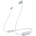 ソニー ワイヤレスイヤホン WI-C100:Bluetooth対応/25時間スタミナ/IPX4防滴/DSEE搭載 ホワイト WI-C100 WZ 小(2)
