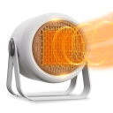 セラミックヒーター 3秒速暖 3段階調節 角度調節 ヒーター 小型ヒーター 電気ヒーター 暖房機 転倒自動オフ 大風量 小型 軽量 省エネ 電気 静音 過熱保護 卓上ヒーター 事務所 作業場 足下ヒーター 省スペース コンパクト シンプル(2)