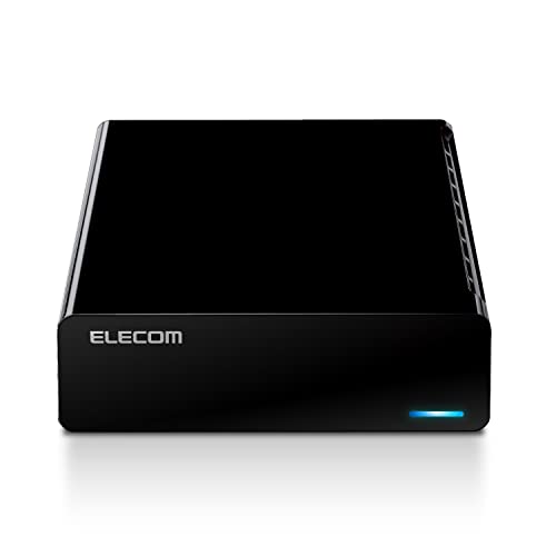 エレコム 外付けハードディスク HDD 2TB テレビ録画 PC ファンレス設計 静音 縦置き/横置き ブラック ELD-STV020UBK