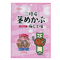 【訳あり品】【賞味期限まじか6/16】【三陸産　茎めかぶ梅しそ味205g】【株式会社壮関】めかぶ/茎めかぶ/梅しそ味/わかめの根元部分/伯方の塩/紀州南高梅酢/三陸産