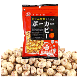 【送料込】【イシカワ　ポーカーピー108g×3袋】ピリッと甘辛／国内自社加工／豆のイシカワ／広島名物